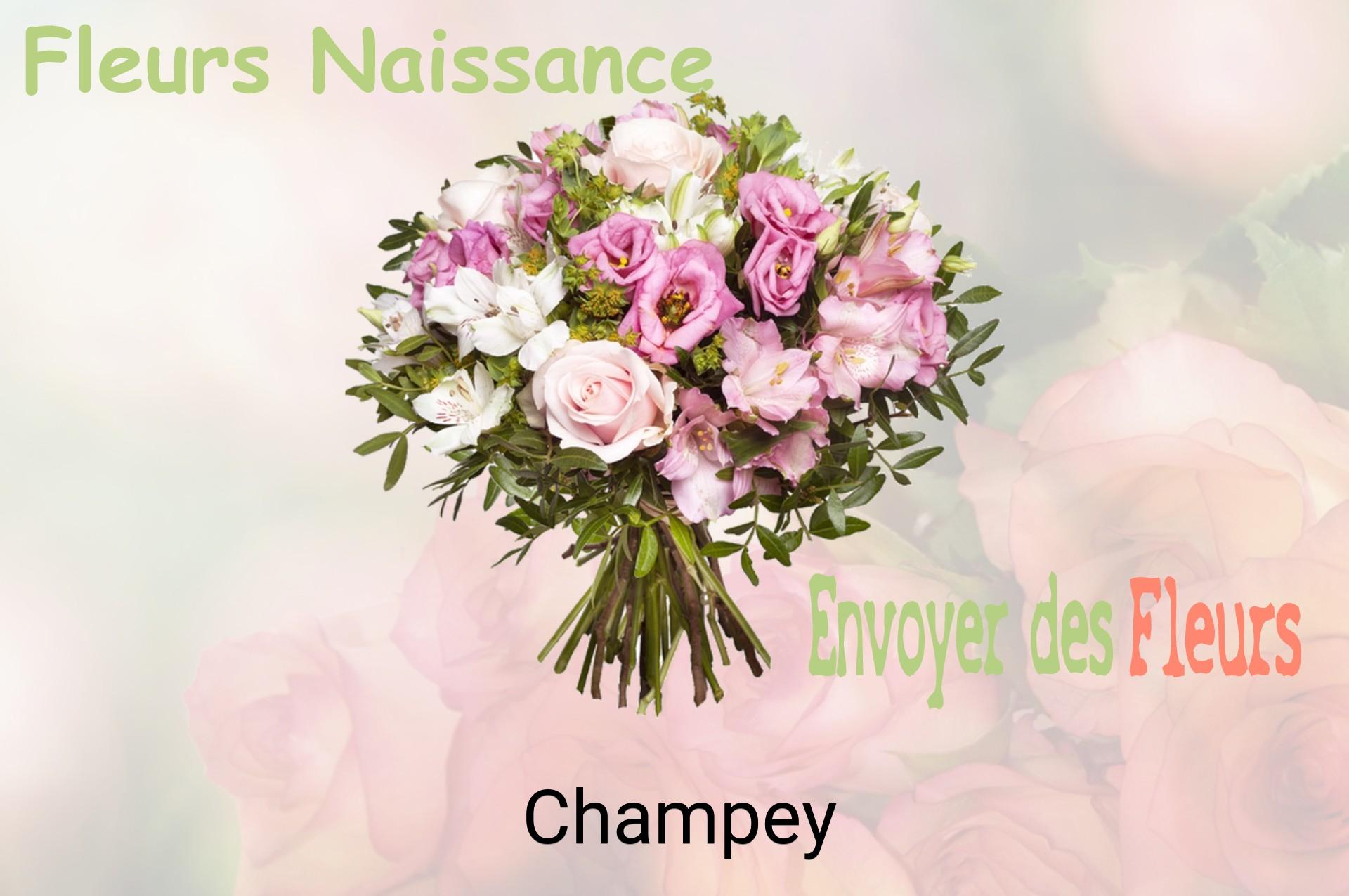 Bouquet de fleurs de naissance livré à Champey